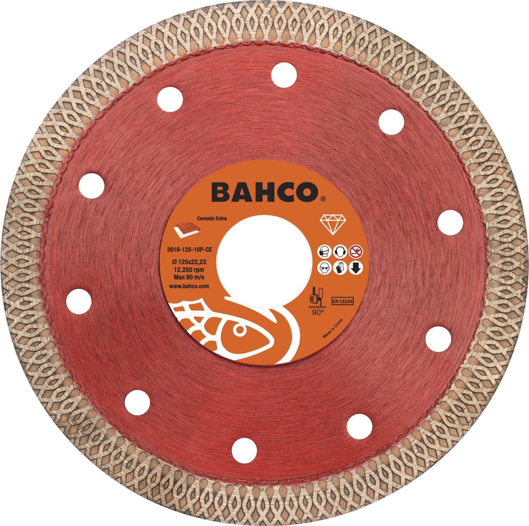 Bahco Tarcza diamentowa ciągła 125x1.2x22.23mm do ceramiki