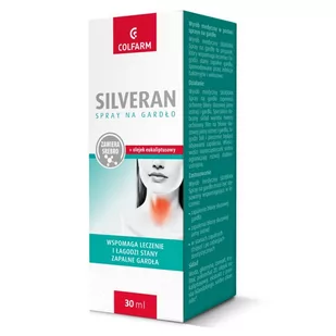 COLFARM Silveran spray na gardło 30 ml - Przeziębienie i grypa - miniaturka - grafika 1