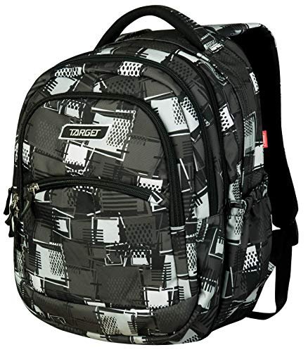 Target Backpack 2 w 1 Curved, plecak dla dzieci i chłopców, do szkoły, szary - szary - 23L