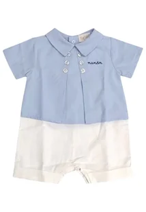 Nanan - Pagliaccetto+t-shirt Bia/azzurro E25137 - Kombinezony dla dzieci - miniaturka - grafika 1