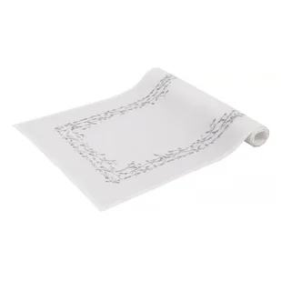 Bieżnik MY HOME Silver Garden 95703 40 x 150 cm Biały - Obrusy i serwetki - miniaturka - grafika 1