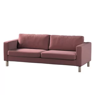 Dekoria pl pl Pokrowiec na sofę Karlstad rozkładaną jasna śliwka welwet 224 x 89 x 64 cm Ingrid 1017-705-38 - Pokrowce na meble - miniaturka - grafika 1