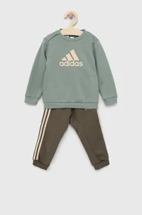 adidas dres niemowlęcy I BOS LOGO kolor zielony - Komplety dla niemowląt - miniaturka - grafika 1