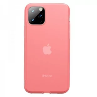 Baseus Jelly Liquid Silica Gel | Etui slim obudowa case do iPhone 11 Pro Max | transparentny czerwony WIAPIPH65S-GD09 - Etui i futerały do telefonów - miniaturka - grafika 1