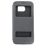 Etui i futerały do telefonów - T-CASE Lux magnetyczne etui ochronne Galaxy S7 Edge czarne - miniaturka - grafika 1