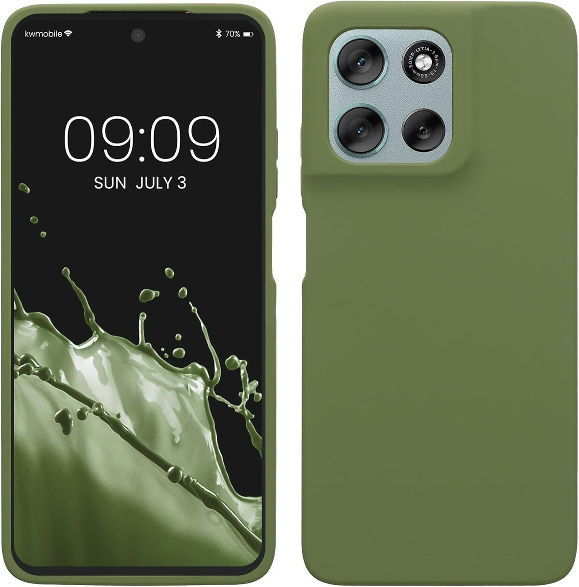kwmobile Etui kompatybilne z Motorola Moto G56 5G etui - silikonowe etui na telefon komórkowy - etui na telefon komórkowy miękka powierzchnia - bezp..