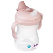 Kubki dla dzieci - B.Box Kubek Z Miękkim Ustnikiem 4M+ Różowy - miniaturka - grafika 1