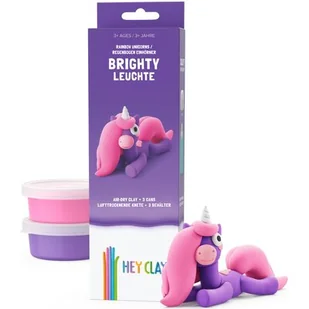 Masa plastyczna HEY CLAY Jednorożce Brighty HCL30137CEE - Masy plastyczne - miniaturka - grafika 1