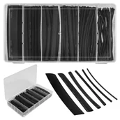 Inne mocowania - NEKU ZESTAW RUREK TERMOKURCZLIWYCH CZARNE 100szt - miniaturka - grafika 1