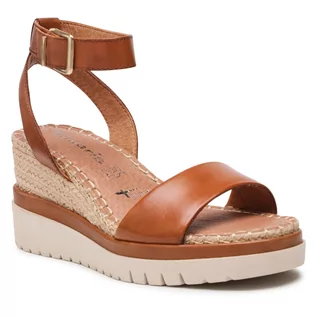 Espadryle damskie - Tamaris Espadryle 1-28310-28 Cognac 305 - grafika 1