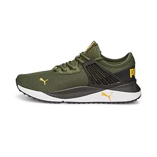 PUMA Męskie trampki Pacer Future, zielone mech płaskie ciemnoszare-pomarańczowe GLO, 5,5 UK - Trampki męskie - miniaturka - grafika 1