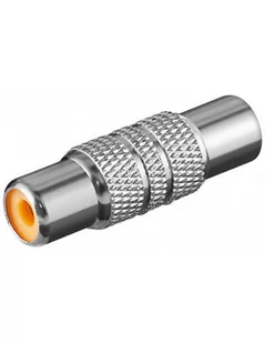 Wentronic Adapter metalowe cinch Kupplung auf Cinch Kupplung - Złącza, przejściówki, adaptery - miniaturka - grafika 1