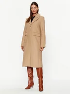 Płaszcze damskie - YAS Płaszcz przejściowy 26030713 Beżowy Regular Fit - miniaturka - grafika 1