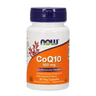 Now Foods Koenzym CoQ10 100mg - 30 kapsułek 02446 - Witaminy i minerały - miniaturka - grafika 1