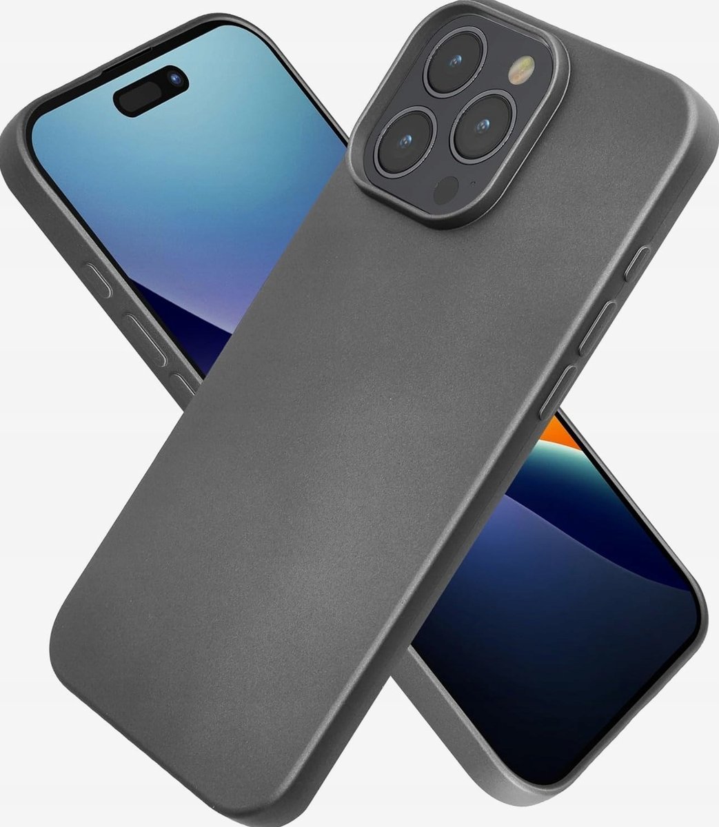 ETUI TELEFON POKROWIEC OCHRONNY SILIKONOWY METALICZNY BŁYSK SZARY