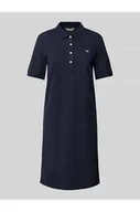 Sukienki - Sukienka polo o długości do kolan z wyhaftowanym logo - Gant - miniaturka - grafika 1