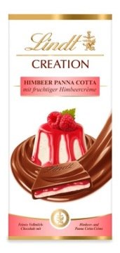 Lindt Creation Czekolada z Nadzieniem Panna Cotta Malinowa 150g