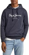 Bluzy męskie - Pepe Jeans Męska bluza z kapturem Nouvel, Niebieski (Dulwich), XXL - miniaturka - grafika 1