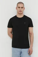 Koszulki męskie - Diesel t-shirt bawełniany 3-pack męski kolor czarny gładki - miniaturka - grafika 1