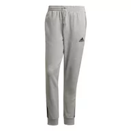 Dresy męskie - Spodnie dresowe męskie adidas ESSENTIALS FRENCH TERRY 3-STRIPES szare GK8889-XXL - miniaturka - grafika 1