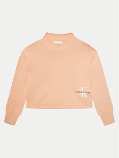 Calvin Klein Jeans Sweter Monogram IG0IG02548 Różowy Regular Fit - Swetry dla chłopców - miniaturka - grafika 1