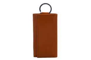 Etui skórzane na klucze / portfel - Brązowe jasne - Etui na klucze - miniaturka - grafika 2