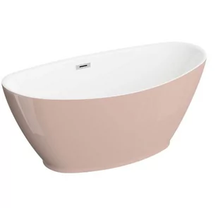 Polimat Mango Wanna wolnostojąca 150x75 cm różowa 00522 - Wanny - miniaturka - grafika 1