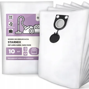10x Worek do Odkurzacza Starmix Isp Ard/ardl 1435/1635 Syntetyczny Worki G9 - Worki do odkurzaczy - miniaturka - grafika 1