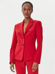 HUGO Marynarka Agonia-1 50539976 Czerwony Slim Fit - Marynarki i żakiety damskie - miniaturka - grafika 1