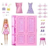 Lalki dla dziewczynek - Barbie Szafa Marzeń 3.0 + Lalka Zestaw - miniaturka - grafika 1
