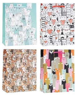 Torebka dziecięce brokat 18x23x8cm mix Rozette - artykuł papierniczy - Opakowania i torebki na prezenty - miniaturka - grafika 1