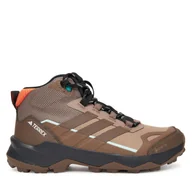 Buty trekkingowe damskie - Trekkingi adidas Terrex Skychaser AX5 Mid GORE-TEX JH7808 Brązowy - miniaturka - grafika 1