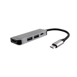 JCPAL JCPAL Linx 4-in-1 USB-C HUB / 4K HDMI / USB-C(PD) / 2xUSB / Gray (szary) JCP6189 - Adaptery i przejściówki - miniaturka - grafika 1