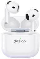 Słuchawki - Yesido Słuchawki TWS32 ANC BT 5.4 300mAh, WHITE / BIAŁY - miniaturka - grafika 1