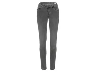 Spodnie damskie - ESMARA ESMARA Jeansy damskie z bawełną, super skinny fit (34, średni wzrost, Szary) - grafika 1