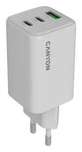 Canyon CU65ACC GaN 65W 2xPD 1xQC EU Biała - Ładowarki do telefonów - miniaturka - grafika 1
