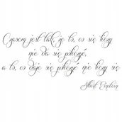 Naklejki na ścianę - Napis na ścianę, naklejka - Czasem jest tak... 250, 240x120 cm - miniaturka - grafika 1