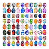 Zestawy biżuterii dla kobiet - Zestaw koralików europejskich do biżuterii DIY mix kolorów 11-14 mm 120 szt - miniaturka - grafika 1