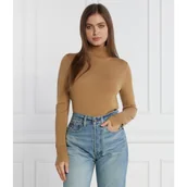 Swetry damskie - BOSS BLACK Wełniany golf Fasecta | Regular Fit - miniaturka - grafika 1