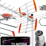 Anteny TV - Zewnętrzna Antena TV Naziemnej Kierunkowa DVB-T2 MUX Filtr LTE 32db JAKOŚĆ AH-11 - miniaturka - grafika 1