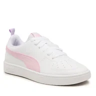 Moda i Uroda OUTLET - PUMA Unisex dziecięce trampki Rickie Jr, Puma White Elderberry, 19 EU - miniaturka - grafika 1