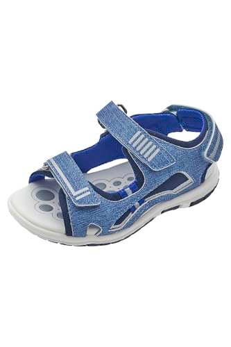 Chicco Sandały z potrójnym rzepem, 20 EU, Niebieskie, 20 EU