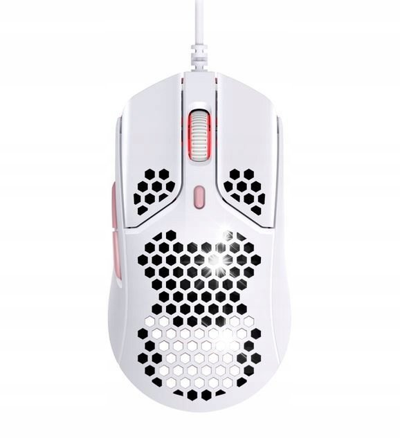 Mysz przewodowa HyperX Pulsefire Haste USB 16000 dpi Biała Gamingowa