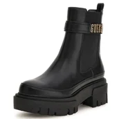 Botki damskie - Guess Czarne Damskie Botki Na Jesień Ocieplane 38 - miniaturka - grafika 1