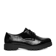 Półbuty damskie - Półbuty Rieker 45502-00 Czarny - miniaturka - grafika 1