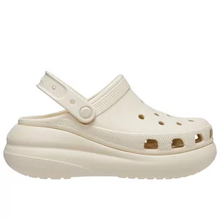 Klapki Crocs Classic Crush Clog 207521-2Y2 - kremowe - Klapki i japonki damskie - miniaturka - grafika 1