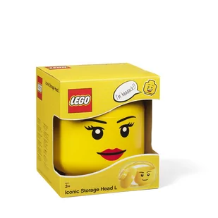 Lego Pojemnik Głowa Dziewczynki duża KURIER od 11.90! DOSTĘPNE OD RĘKI 40321725 - Pojemniki na zabawki - miniaturka - grafika 3