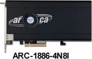 Kontroler Areca Areca Raid Controller ARC-1886-4N8I 4x M.2 und 8-Port Tri Mode 1x SFF 8654 PCIe 4.0 x8 FH - Kontrolery - miniaturka - grafika 1
