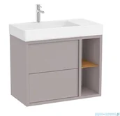 Szafki łazienkowe - Roca Tura Unik zestaw szafka z umywalką lewa 80x43x60 SZLACHETNY SZARY A852028559 - miniaturka - grafika 1