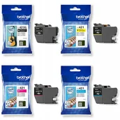 Dodatki do drukarek i skanerów - Brother Tusz LC421XLBK Black 500str Black 500str - miniaturka - grafika 1